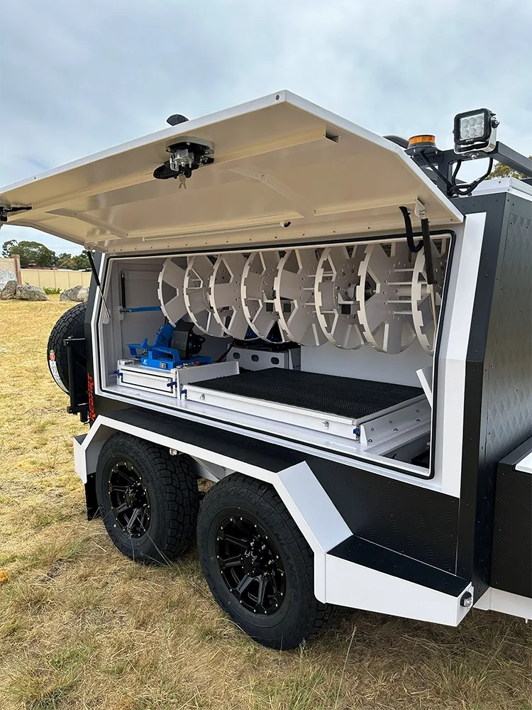 RedDirt Hydraulic Repair Trailer for mobile hose repair