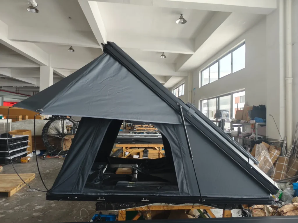 RedDirt rooftop tent setup hard shell roof top tent for 4x4 camping Australia