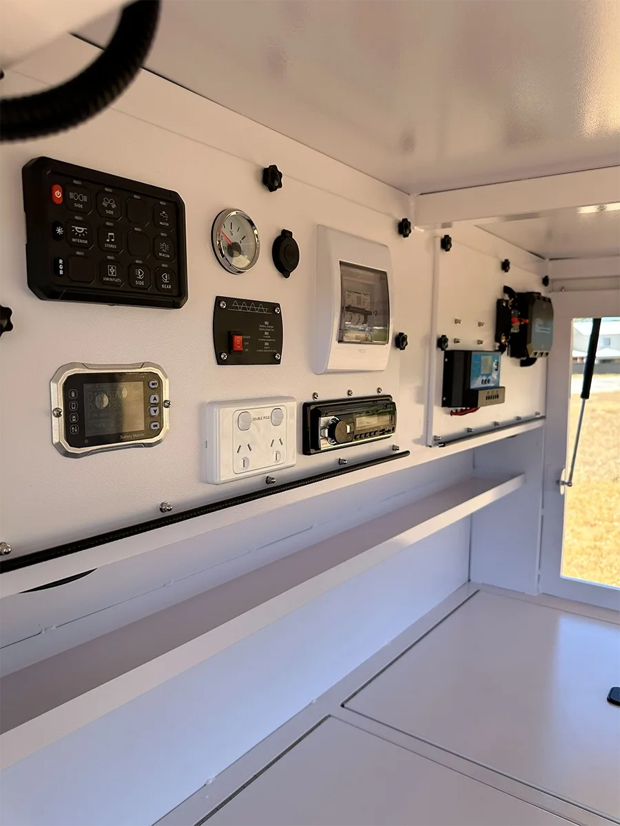 RedDirt Tradesman Trailer electrical control panel